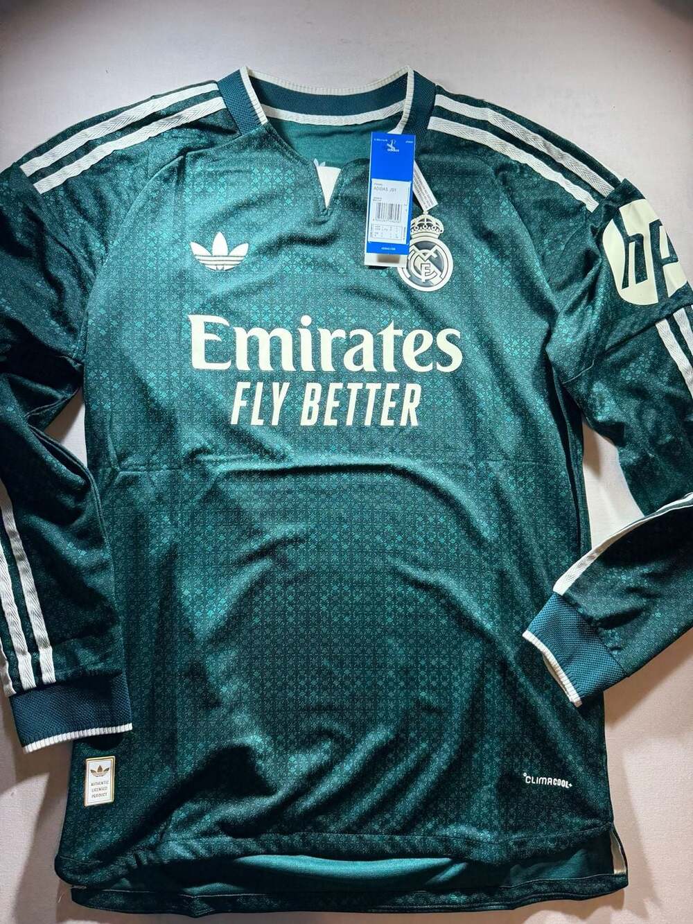 Adidas Real Madrid Long Sleeve Away Jersey Green